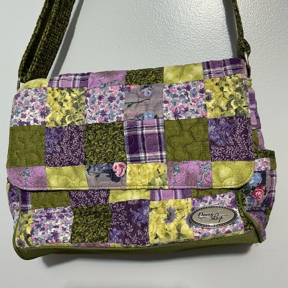 Donna Sharp Multicolor Patchwork Crossbody Purse - image 1
